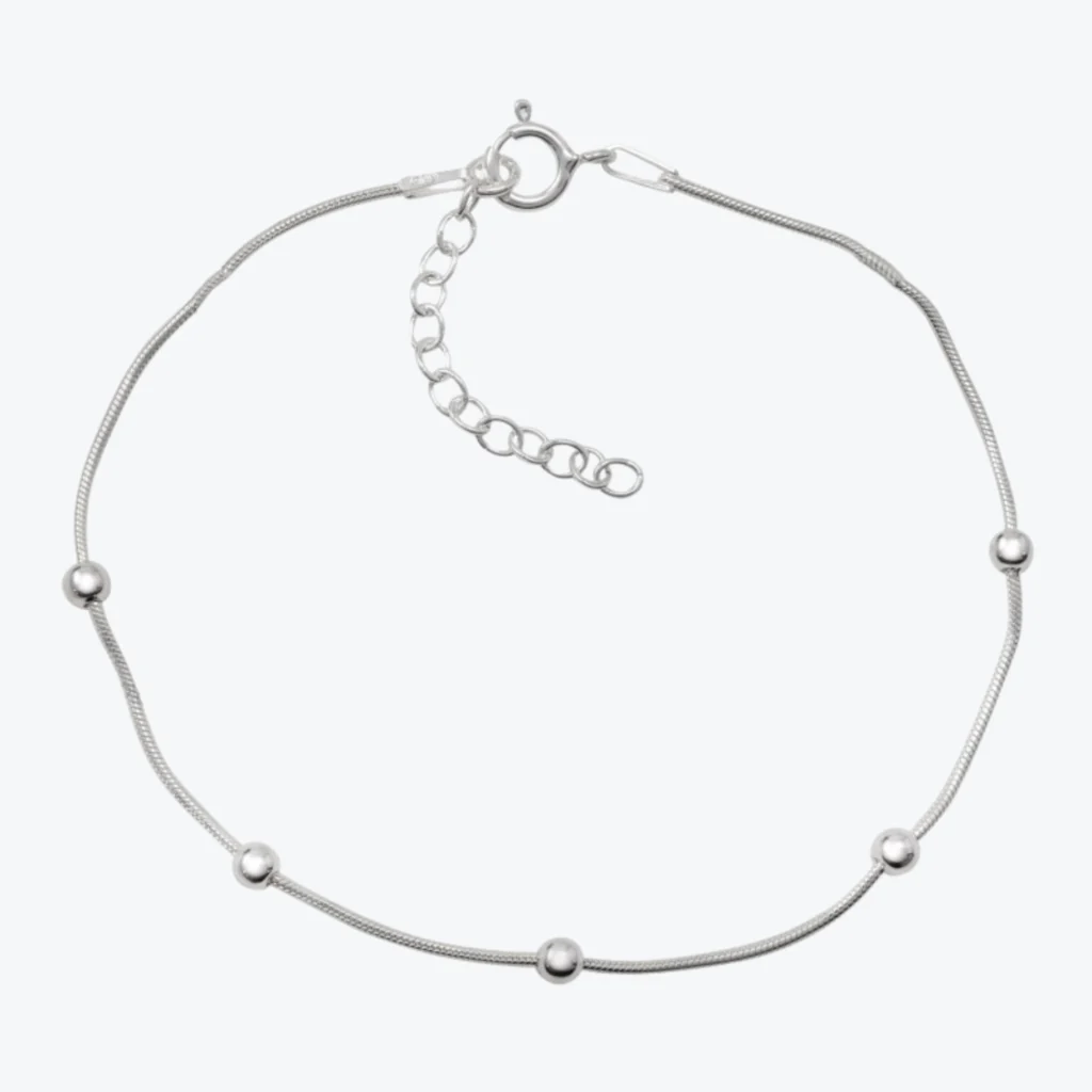 Pulsera De Plata 925 Cadena Cola De Topo