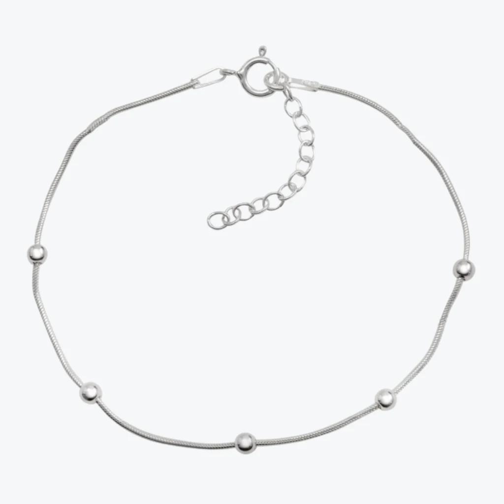 Pulsera De Plata 925 Cadena Cola De Topo