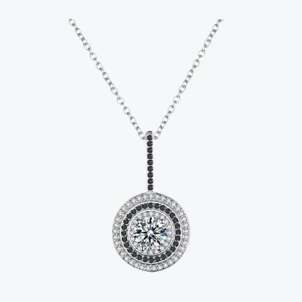 Collar De Acero Con Colgante Circones Deslizante