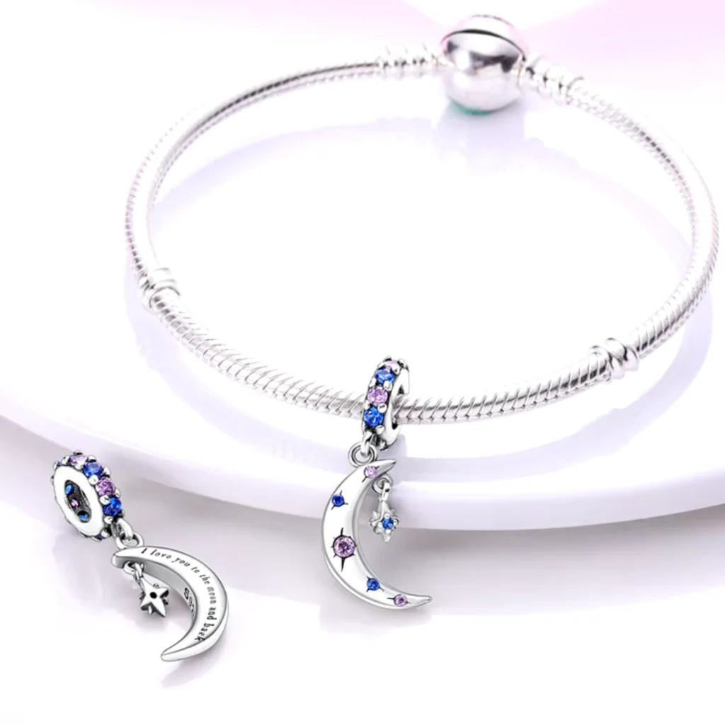 Charm Colgante Luna Con Circones