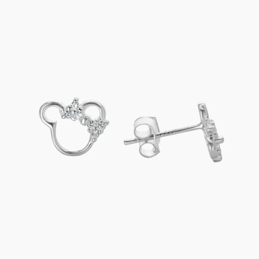 Aros de Plata 925 Modelo Minnie Circones