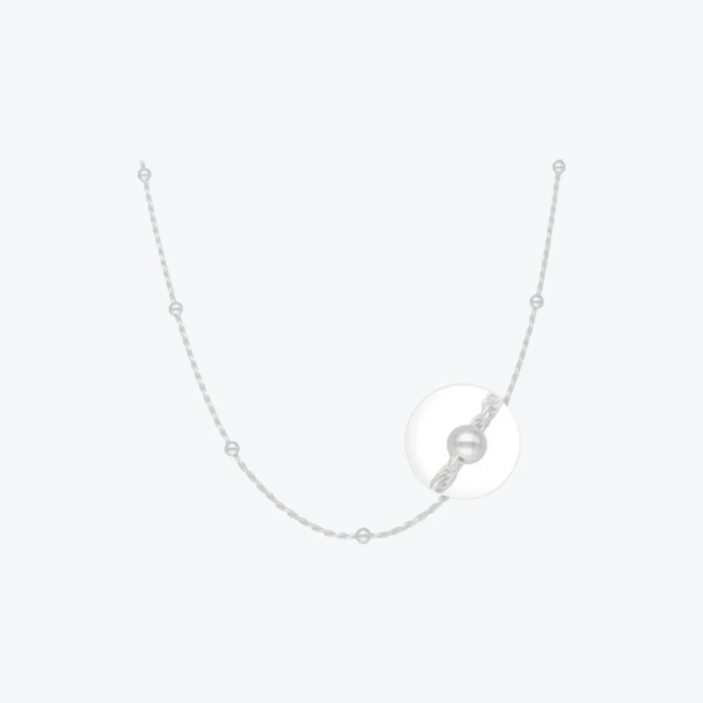 Cadena de Plata 925 Turbillon con Bolitas
