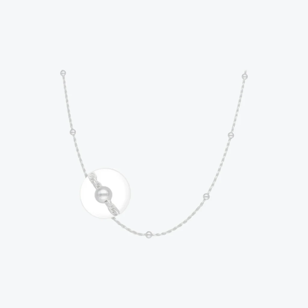 Cadena de Plata 925 Turbillon con Bolitas