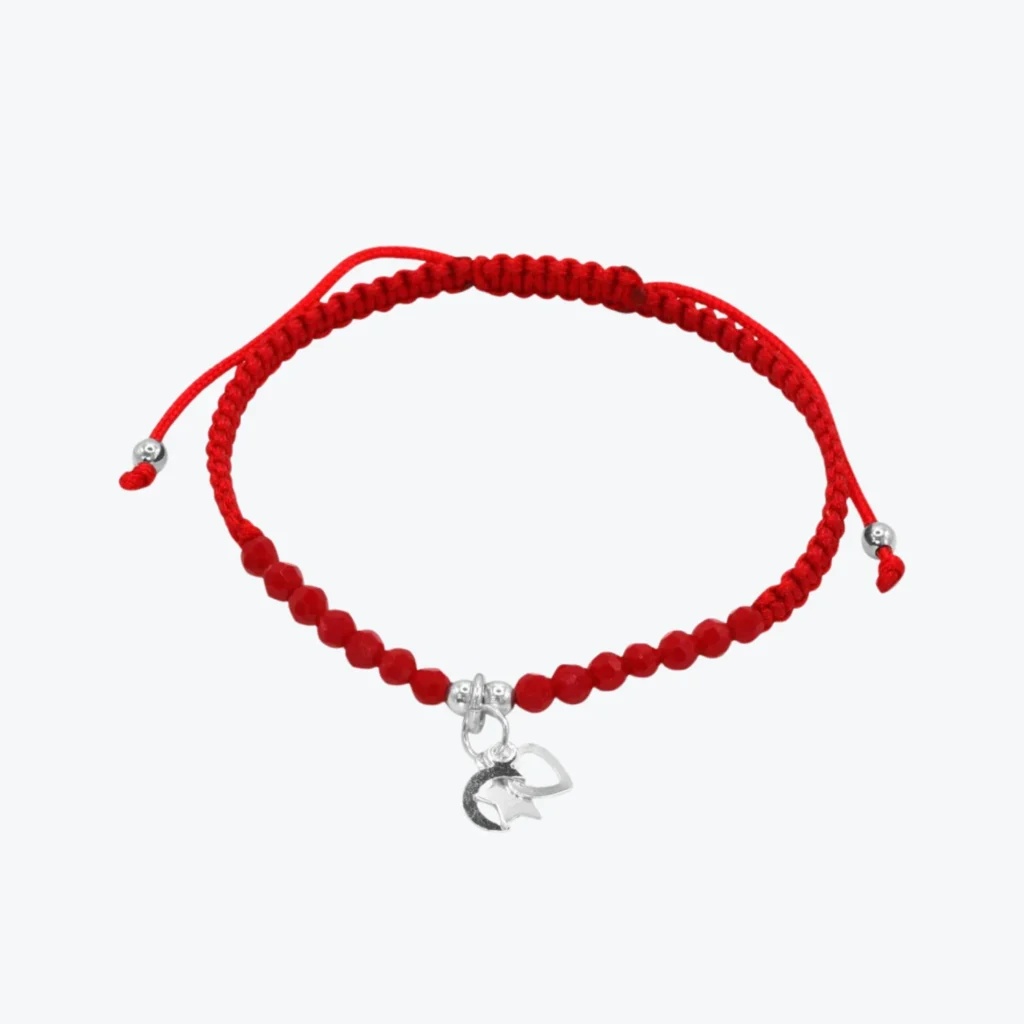 Pulsera de Plata 925 Cristales Rojos