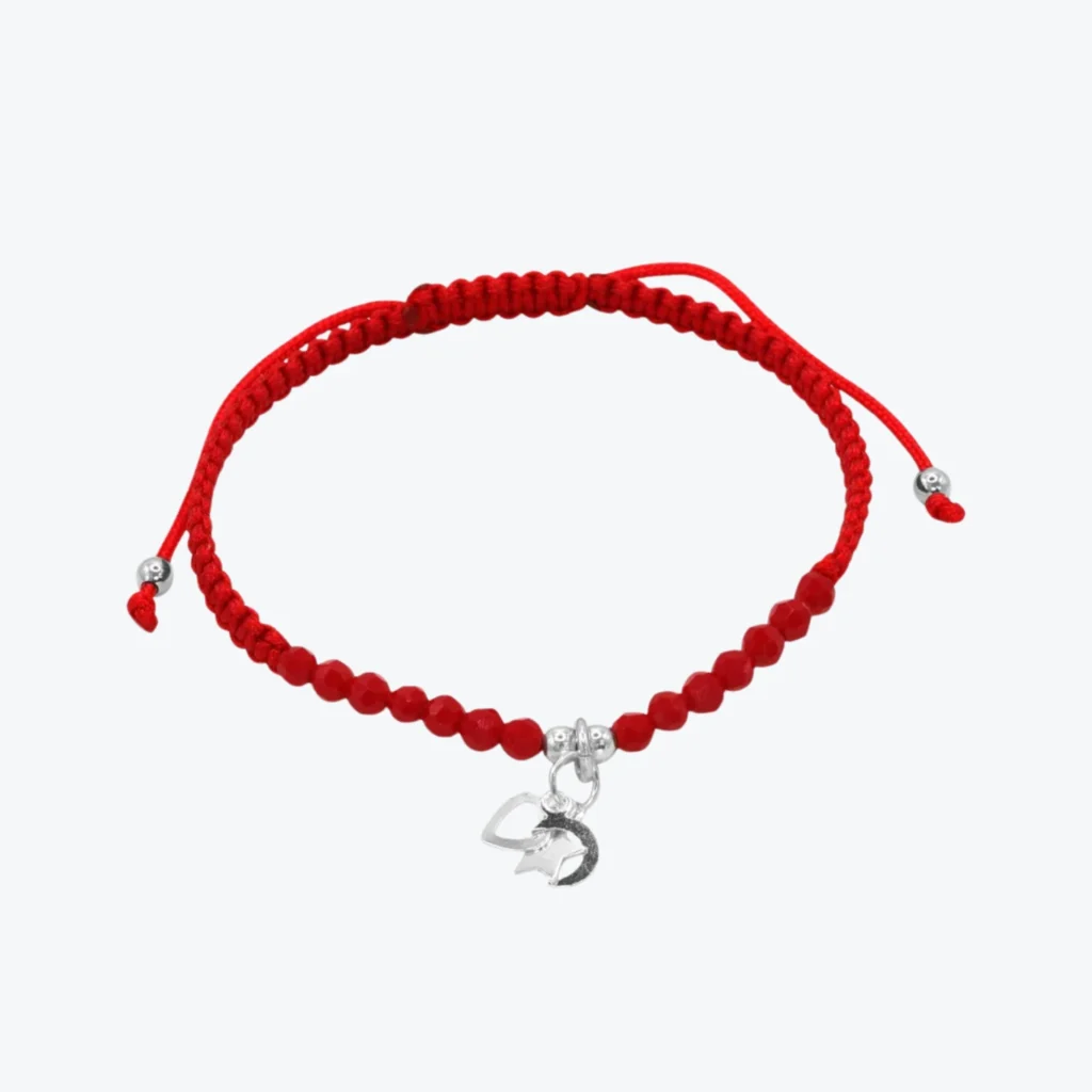 Pulsera de Plata 925 Cristales Rojos