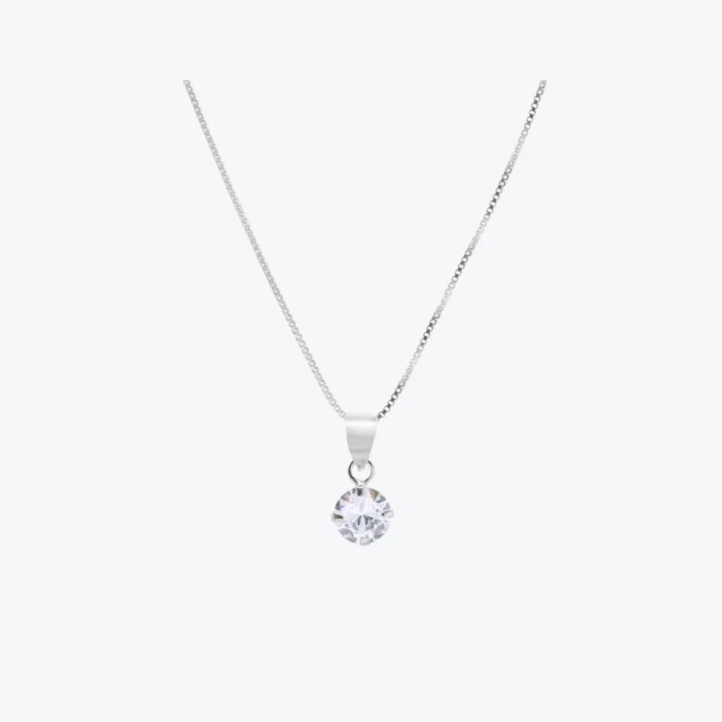 Collar de Plata 925 Punto de Luz
