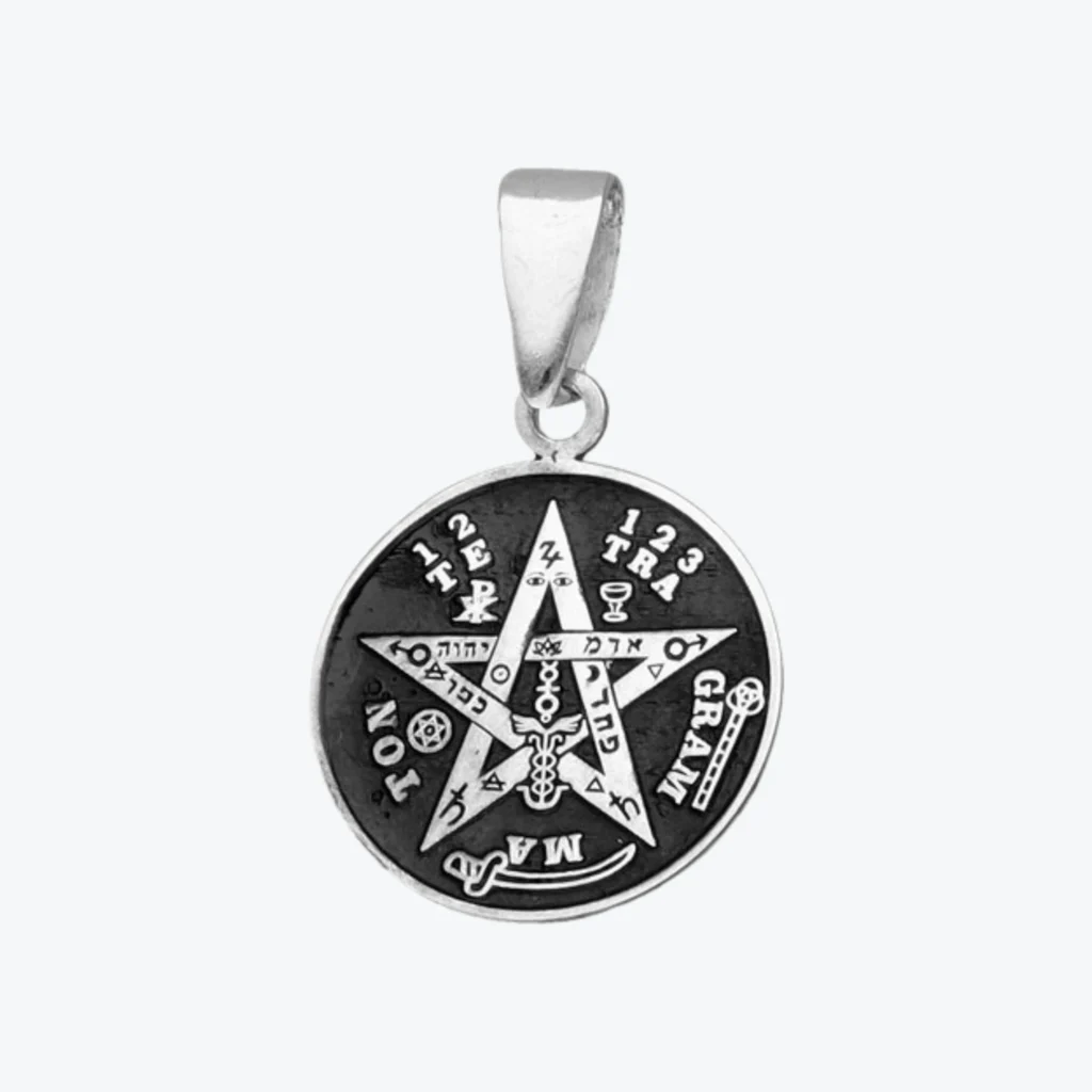 Colgante de Plata 950 Amuleto Tetragrámaton