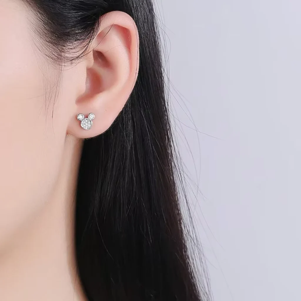 Aros de Acero Mickey con Circones