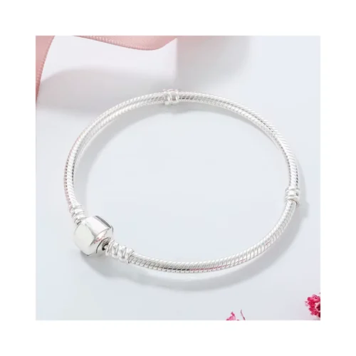 Pulsera Plateada Para Charms o Dijes