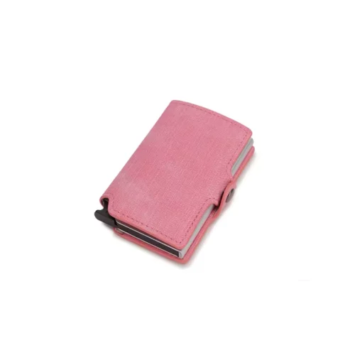 Tarjetero Con Proteccion Rfid Rosa