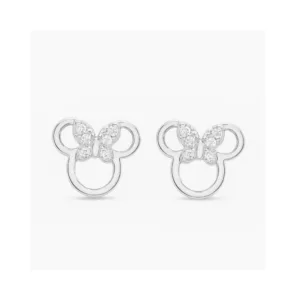 Aros De Plata 925 Minnie Mouse con Circones Mejorada