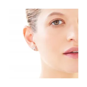 Aros De Plata 925 Minnie Mouse con Circones Mujer