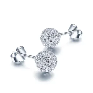 Aros De Plata Micro Circones Incrustados