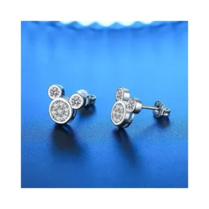 Aros de Acero Mickey con Circones Con Fondo