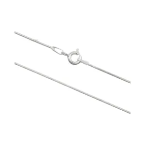 Cadena de Plata 925 Cola de Ratón Redonda 60 cm Derecha