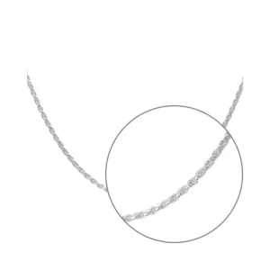 Cadena de Plata 925 Tourbillon 1 mm 50 cm Lupa