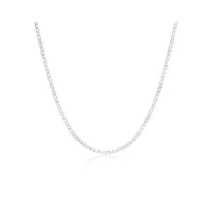 Cadena grumet plateada 6 mm