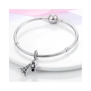 Charm Colgante Torre Eiffel y Camara Pulsera