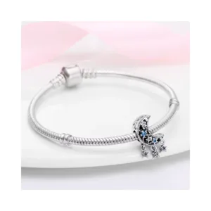 Charm Luna y Estrellas Colgantes con Circones Pulseras