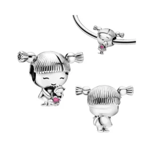 Charm Niña Con Oso de Peluche Vista