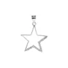 Colgante de Plata 925 Estrella Bordes con Circones