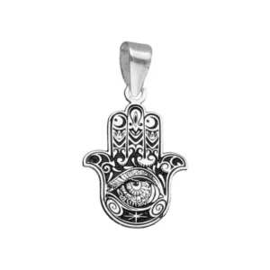 Colgante de Plata 950 Mano de Fátima Derecha