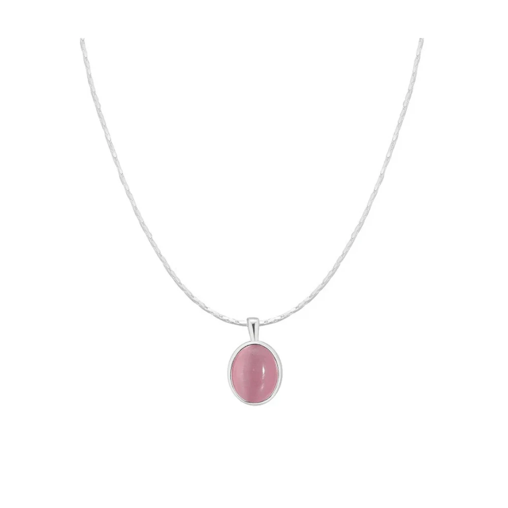 Collar-de-Plata-Con-Colgante-Piedra-Lunar-Cristal-Rosa-45-cm Collar-de-Plata-Con-Colgante-Piedra-Lunar-Cristal-Rosa-45-cm