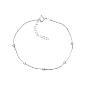 Pulsera De Plata 925 Cadena Cola De Topo Derecha