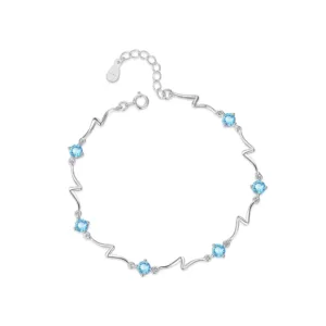 Pulsera Océano Con Circones Celeste Derecha