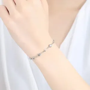 Pulsera Océano Con Circones Plateados Modelo