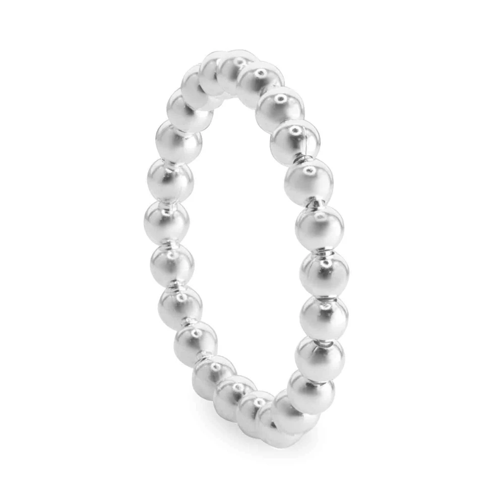 Anillo de Plata 925 Anti Estrés Camino de Esferas Talla 17 Anillo de Plata 925 Anti Estrés Camino de Esferas Talla 17