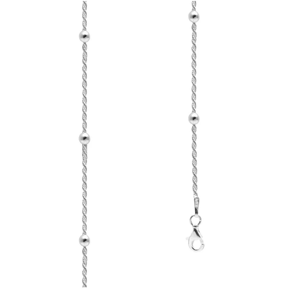 Cadena de Plata 925 Tourbillon con Esferas 50 cm Largo Cadena de Plata 925 Tourbillon con Esferas 50 cm Largo