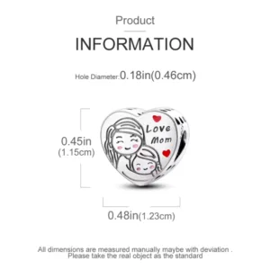 Charm Corazón Amor de Madre Caracteristicas