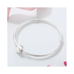 Pulsera Plata Para Charms o Dijes Fondo