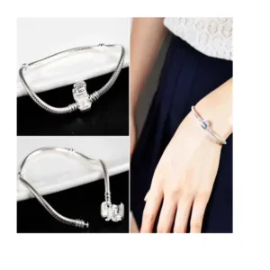 Pulsera Plata Para Charms o Dijes Modelo