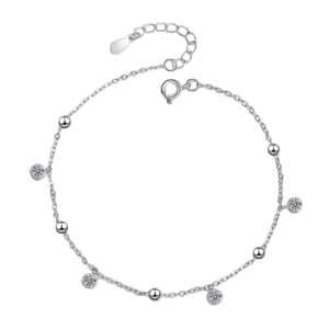 Tobillera Cadena Con Circones Colgantes