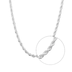 Cadena de Acero Plateada Tipo Tourbillon 4 mm Lupa