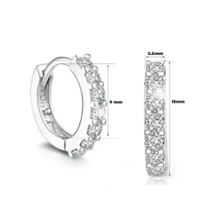 Aros Mini Argollas Con Circones Medidas