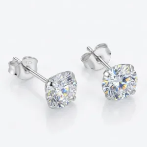 Aros Plata 925 Circón 6 mm Derecha