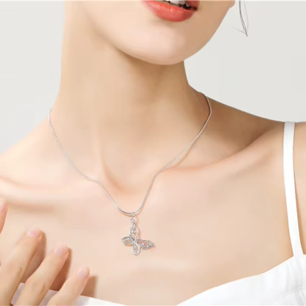 Collar Con Colgante De Mariposa Cuello Collar Con Colgante De Mariposa Cuello