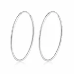 Aros tipo argolla de plata 50 mm — silverglam Aros tipo argolla de plata 50 mm — silverglam