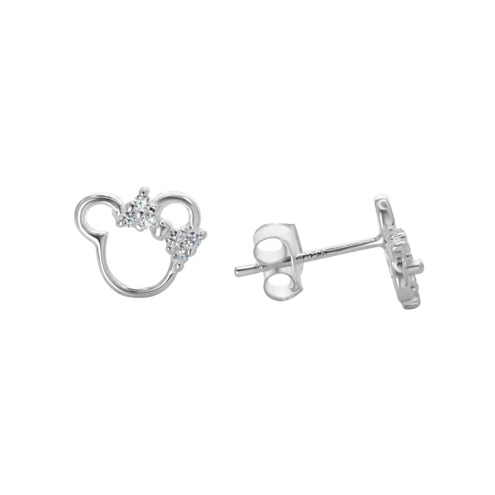 Aros minnie plata 925 lazo micro circones — silverglam Aros minnie plata 925 lazo micro circones — silverglam