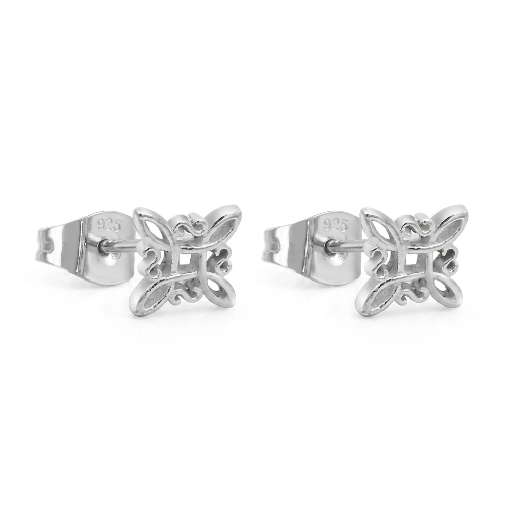 Aros nudo de brujas plata 925 — silverglam Aros nudo de brujas plata 925 — silverglam