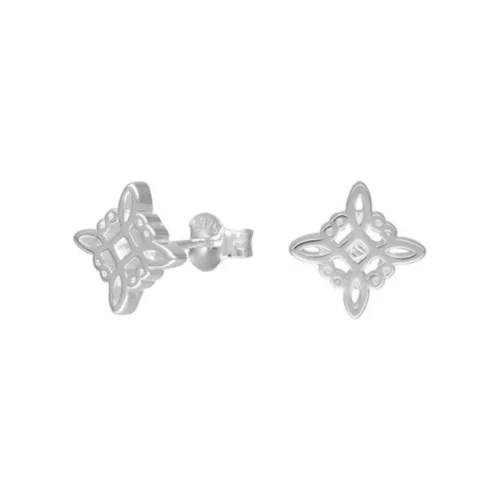 Aros Nudo Brujas 10 mm Plata 925 — Silverglam Aros Nudo Brujas 10 mm Plata 925 — Silverglam