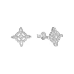 Aros de plata 925 nudo de brujas 10 mm derecha Aros de plata 925 nudo de brujas 10 mm derecha