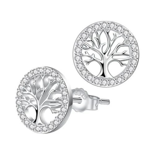 Aros Plata Árbol de la Vida Circonitas — Silverglam Aros Plata Árbol de la Vida Circonitas — Silverglam
