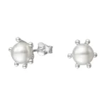Aros pistilo con perla 6 mm plata 925 — silverglam Aros pistilo con perla 6 mm plata 925 — silverglam