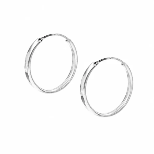 Aros argolla ovalada plateada 30 mm — silverglam Aros argolla ovalada plateada 30 mm — silverglam