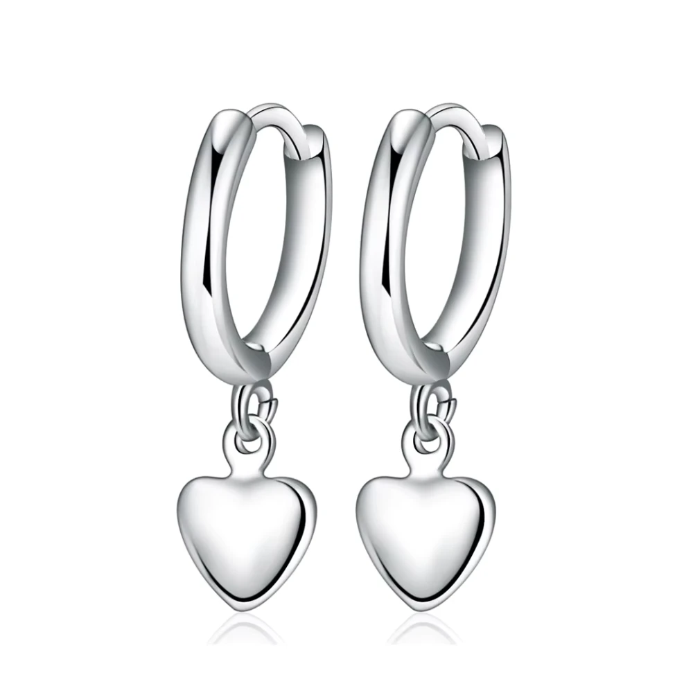 Aros plata argolla con dije corazón — silverglam Aros plata argolla con dije corazón — silverglam