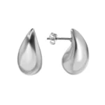 Aros gota chunky plateados 26 mm — silverglam Aros gota chunky plateados 26 mm — silverglam